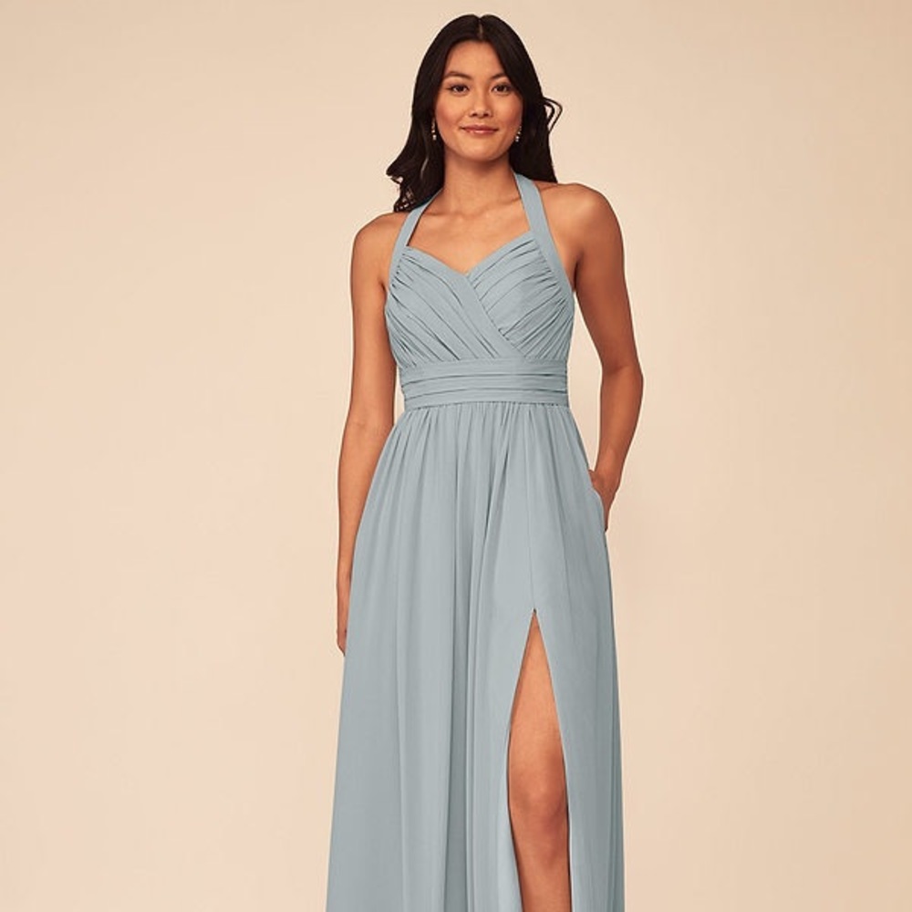 Azazie Halter Chiffon Dress